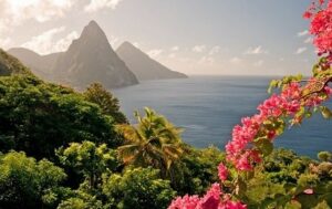 Top Travel Destinations in Caribbean - pic of St. Lucia.
