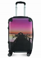 Vacation Packing Checklist- Picture of a large bag of luggage.