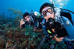 Travel Destination - pic of scuba divers 