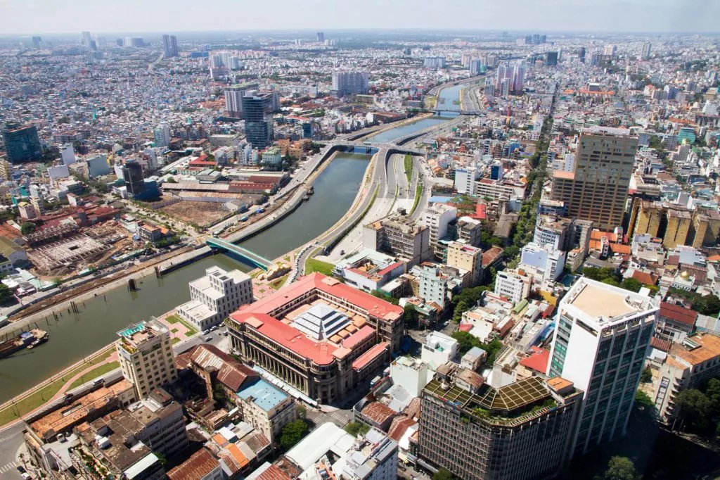 top travel destinations in asia Top Travel Destinations In Asia - Aerial Pic of Ho Chi Minh City.