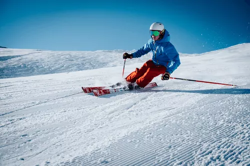 Best Snow Skiing On The West Coast - pic of a Downhill skier.