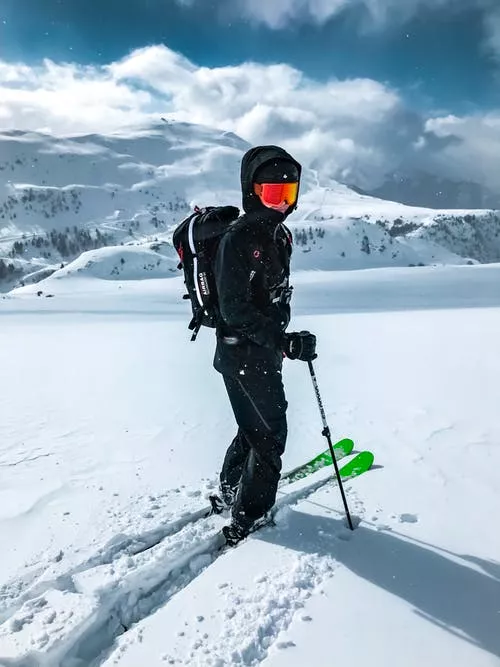 skiing trip package,best snow skiing,skiing trip Skiing Trip Package - pic of Lone skier.