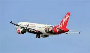travel destination Travel Destination - small picture of Air Asia Jet.