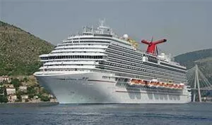 Affiliate disclosure - Large picture of a Cruise Ship at dock.
