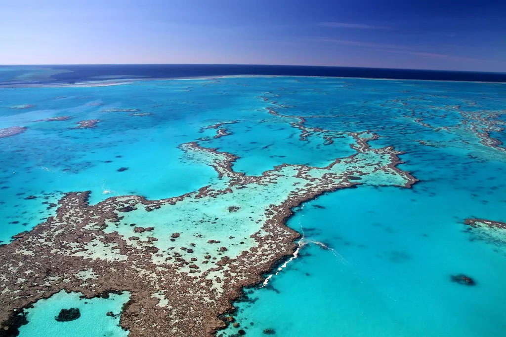 top travel destinations in Australia and the Pacific,travel destinations Top Travel Destinations In Australia and the Pacific - Aerial picture of the Great Barrier Reef.