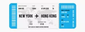 travel dollar Getting The Biggest Bang For Your Travel Dollar! Pic of an Airline Ticket.